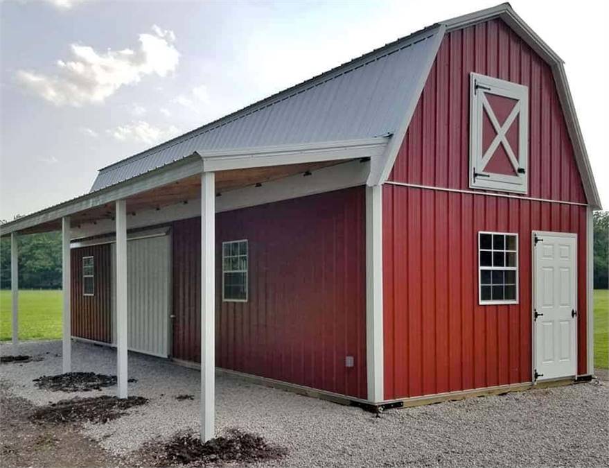 Mcleansboro Illinois Amish Built Horse Barns, Livestock Shelters, and Horse Stalls